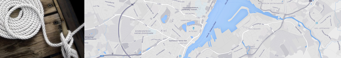 Eine Karte von Kiel
